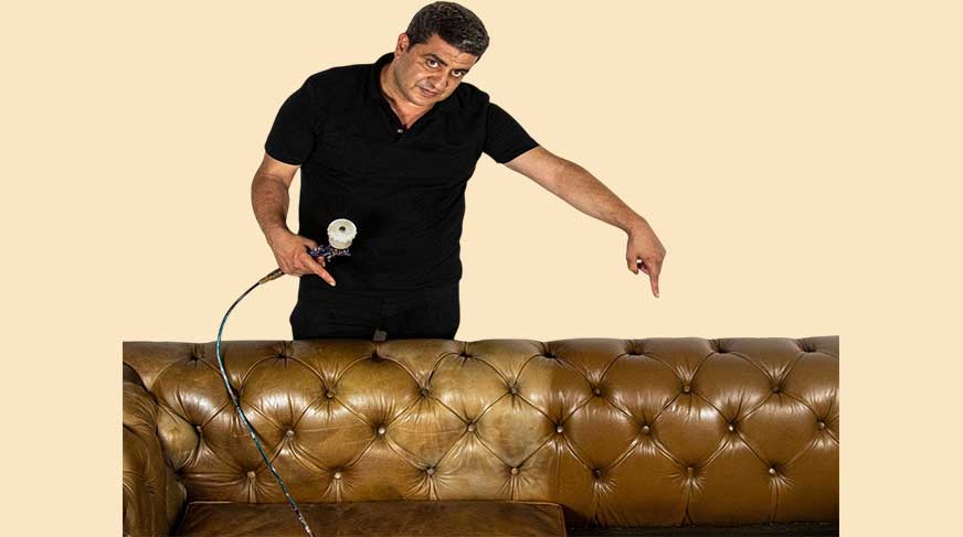Evde Deri Koltuk Boyama